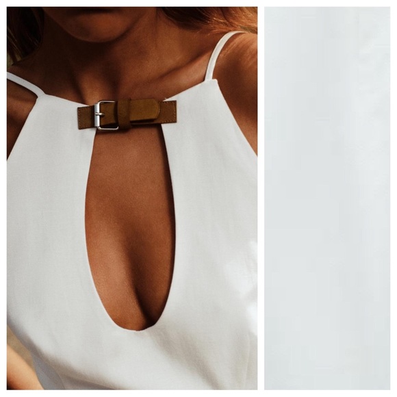 Zara White backless Mini Dress - Picture 3 of 13